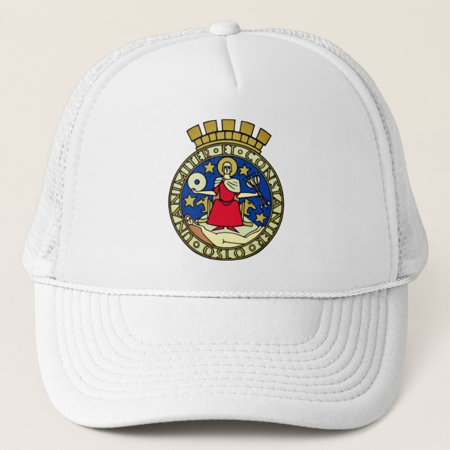 Coat of Arms of Oslo, Norway Trucker Hat (Front)