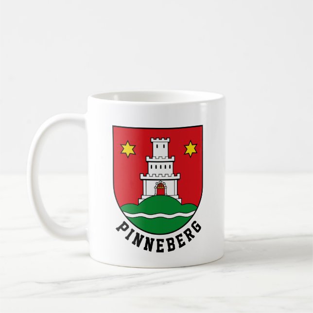 Coat of Arms of Pinneberg, Germany Coffee Mug (Left)