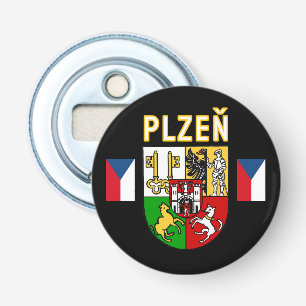 Coat of Arms of Plzeň, Czech Republic Bottle Opener