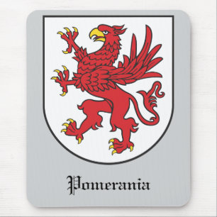Coat of Arms of Pomerania Majestic Griffin Art Mouse Pad