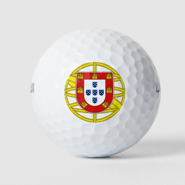 Coat of Arms of Portugal (Lesser coa) Golf Head Co Balls (Front)