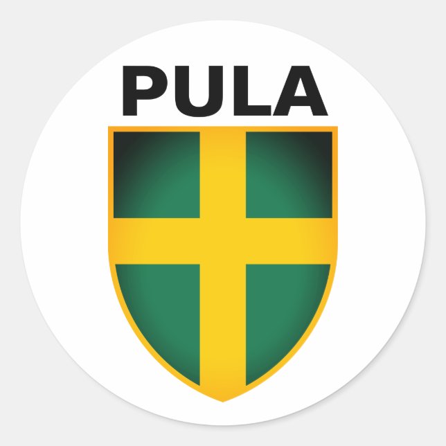 Coat of Arms of Pula (Istria), Croatia Classic Rou Classic Round Sticker (Front)