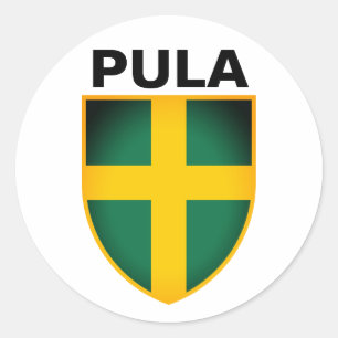 Coat of Arms of Pula (Istria), Croatia Classic Rou Round Sticker