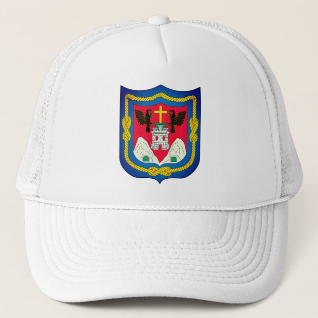 Coat of Arms of Quito, Ecuador Trucker Hat (Front)