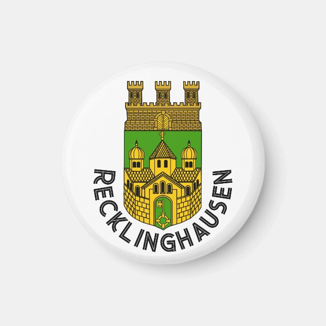 Coat of Arms of Recklinghausen, Germany Magnet (Front)