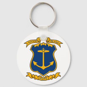 Coat of arms of Rhode Island Keychain