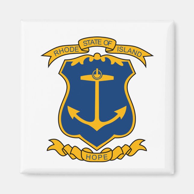 Coat of arms of Rhode Island Magnet (Front)