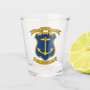 Coat of arms of Rhode Island Shot Glass
