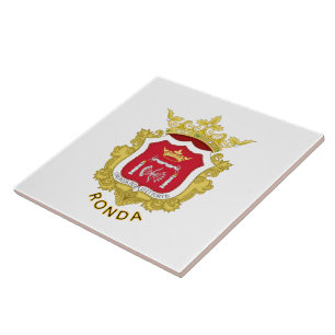 Coat of Arms of Ronda, Spain Tile