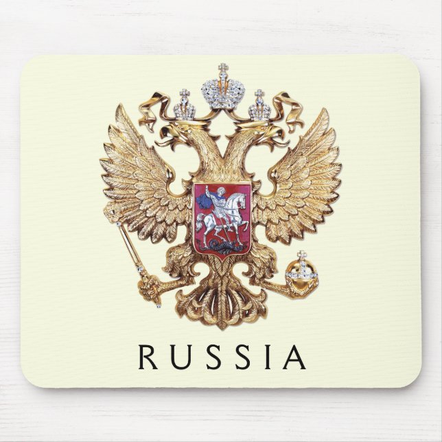 Coat of arms of Russia Mouse Pad (Front)