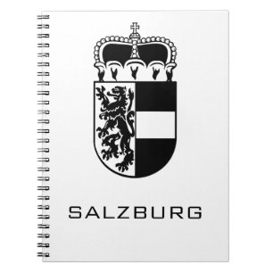 Coat of Arms of Salzburg Monochrome Fine Art Notebook