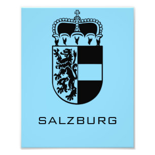 Coat of Arms of Salzburg Monochrome Fine Art Photo Print