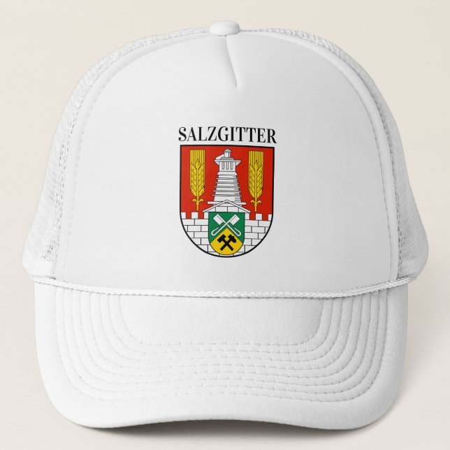 Coat of Arms of Salzgitter, Germany Trucker Hat (Front)