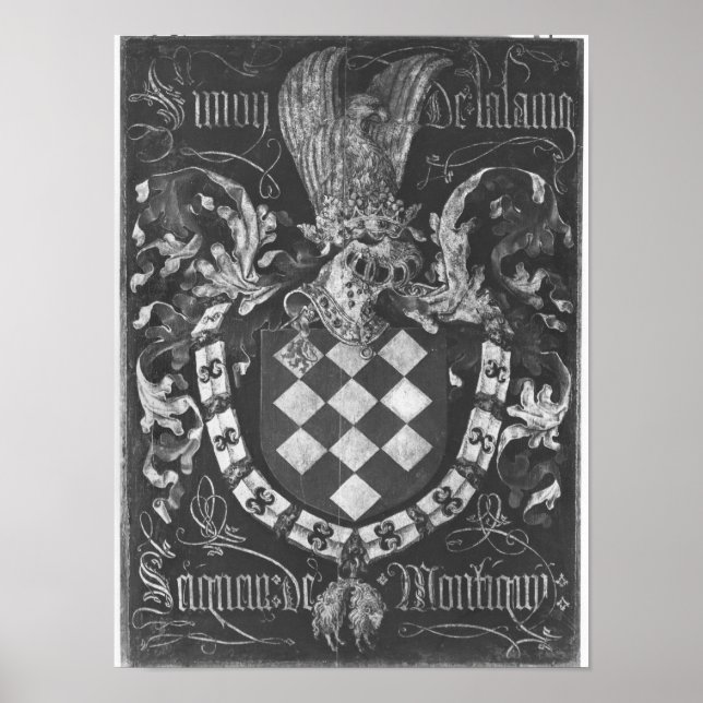 Coat of Arms of Simon de Lalaing Poster (Front)