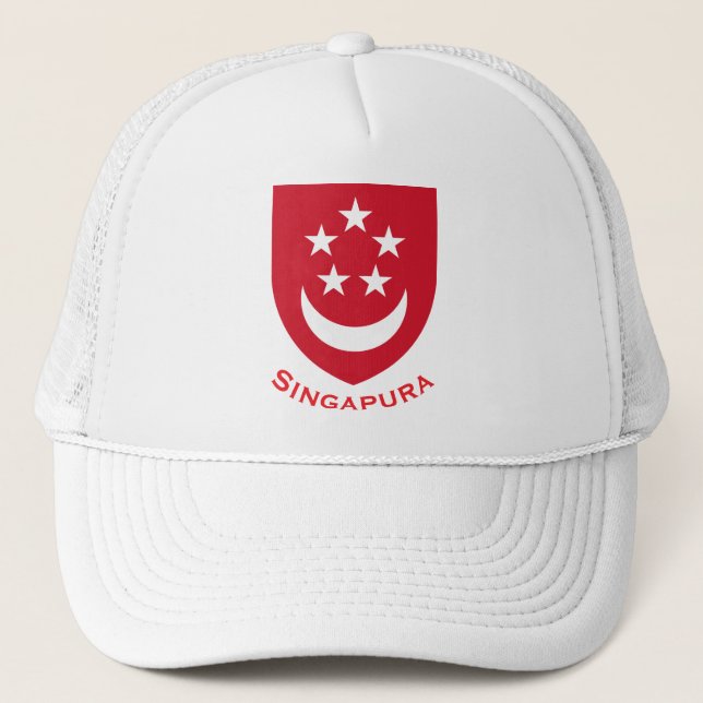 Coat of Arms of Singapore Trucker Hat (Front)