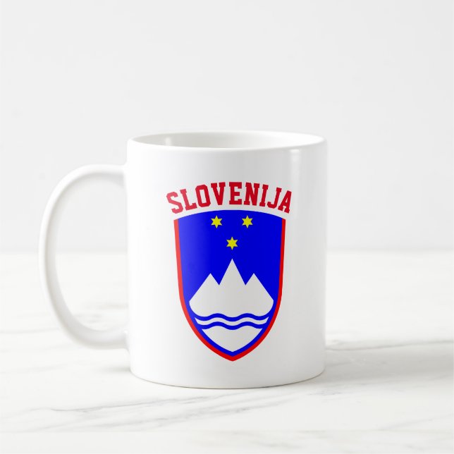 Coat of Arms of SLOVENIA Coffee Mug (Left)