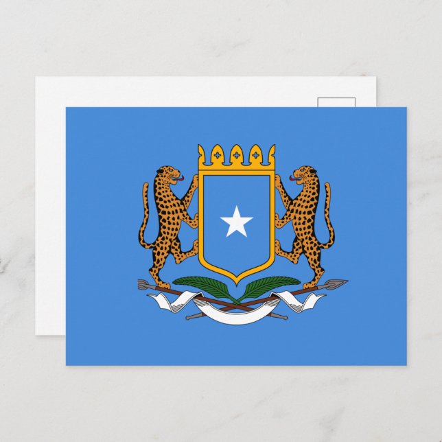 Coat of Arms of Somalia Postcard (Front/Back)