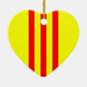 Coat of Arms of South Vietnam (1963 - 1975) Ceramic Ornament