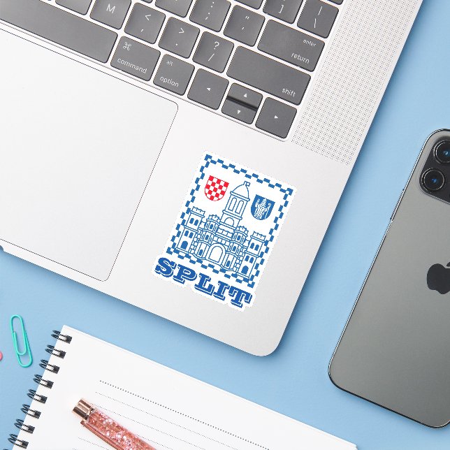 Coat of Arms of Split, Croatia (Laptop w/ iPhone)
