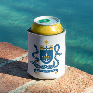 Coat of Arms of Sydney, Australia Can Cooler