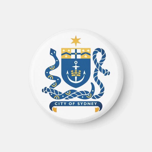 Coat of Arms of Sydney, Australia Magnet (Front)