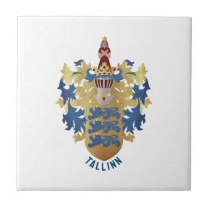 Coat of Arms of Tallinn - ESTONIA Tile