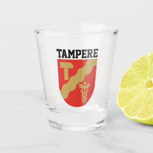 Coat of Arms of Tampere, Finland Shot Glass