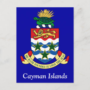Coat of arms of the Cayman Islands Postcard