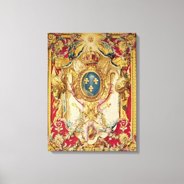 Coat of arms of the French Royal Family Canvas Print (Front)
