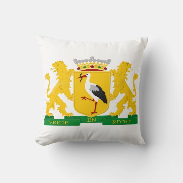 Coat of arms of The Hague, The Netherlands. Throw Pillow (Front)