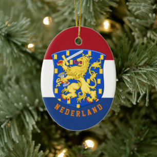 Coat of arms of the Netherlands Ceramic Ornament