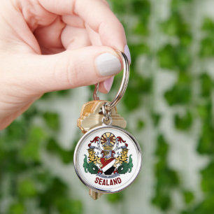 Coat of Arms of the Principality of Sealand Keychain