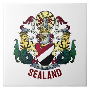 Coat of Arms of the Principality of Sealand Tile