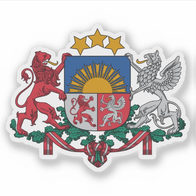 Coat of arms of the Republic of Latvia (Front)