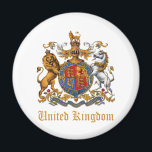 COAT OF ARMS OF THE UNITED KINGDOM MAGNET<br><div class="desc">THE LION AND THE UNICORN COAT OF ARMS OF THE UNITED KINGDOM</div>