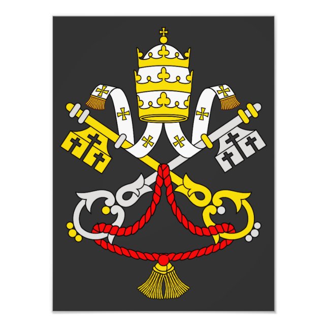 Coat of arms of the Vatican City Photo Print (Front)