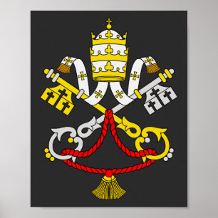 Coat of arms of the Vatican City  Poster