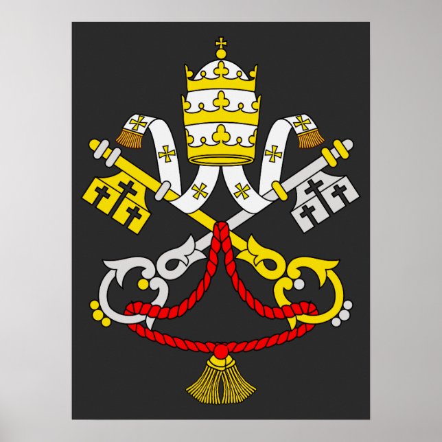 Coat of arms of the Vatican City Poster (Front)
