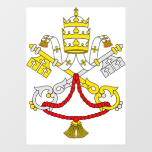 Coat of arms of the Vatican City Window Cling