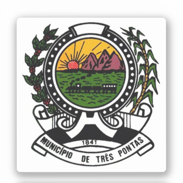 Coat of Arms of Três Pontas, Minas Gerais - BRAZIL (Front)