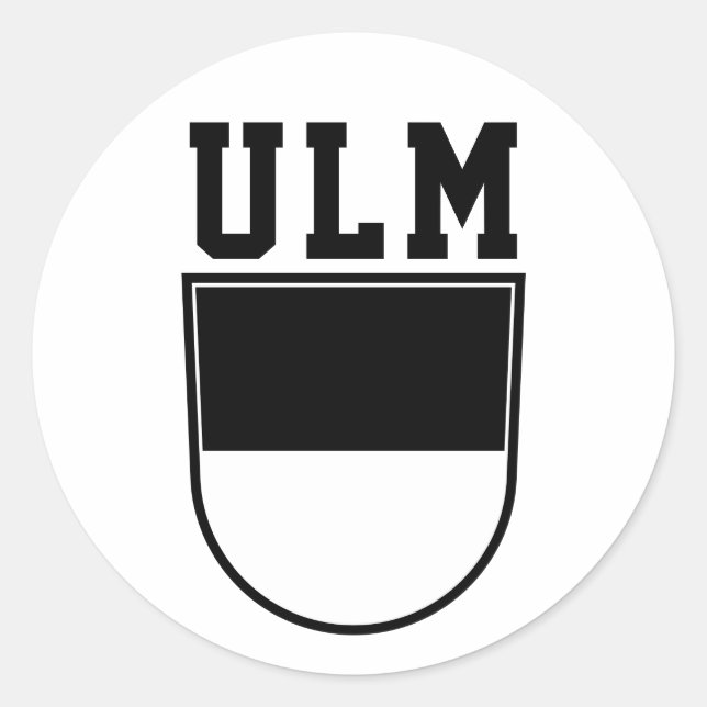 Coat of Arms of Ulm - GERMANY Classic Round Sticker (Front)