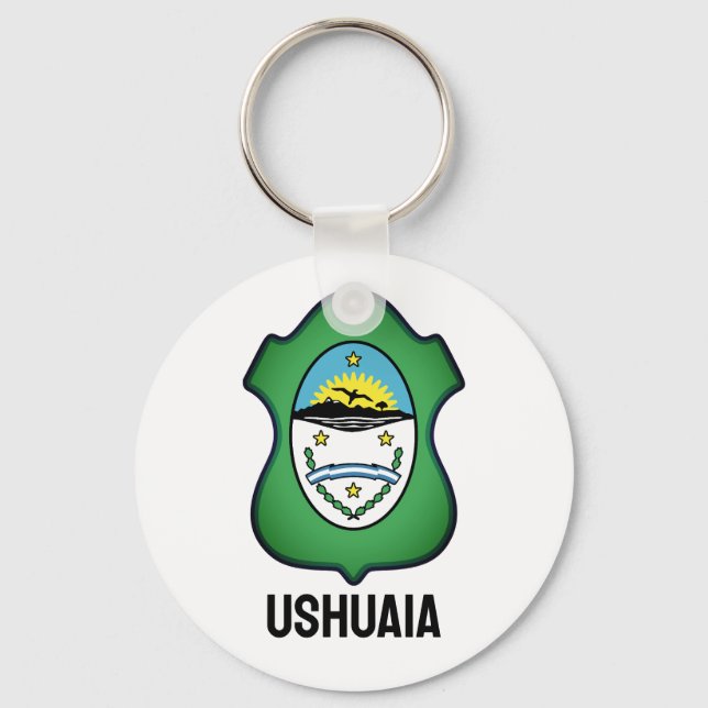Coat of arms of Ushuaia - Argentina Keychain (Front)