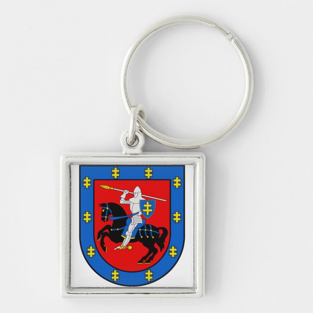 Coat of Arms of Vilnius County Keychain (Front)