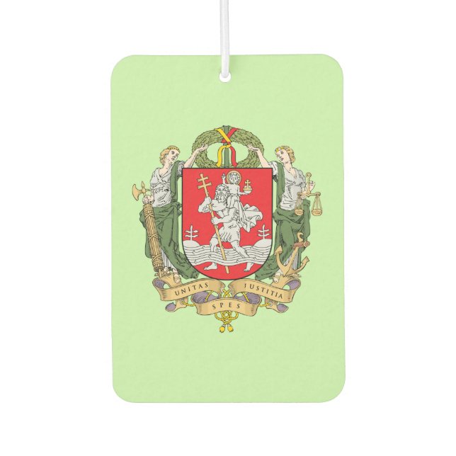 Coat of arms of Vilnius, Lithuania Tote Bag Air Freshener (Front)