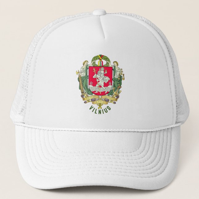 Coat of Arms of Vilnius - LITHUANIA Trucker Hat (Front)