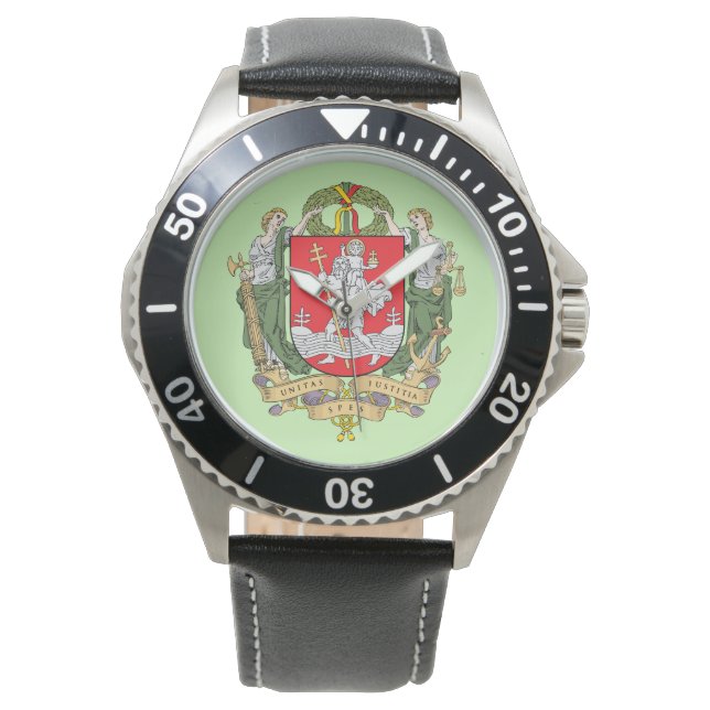 Coat of arms of Vilnius, Lithuania Watch (Front)