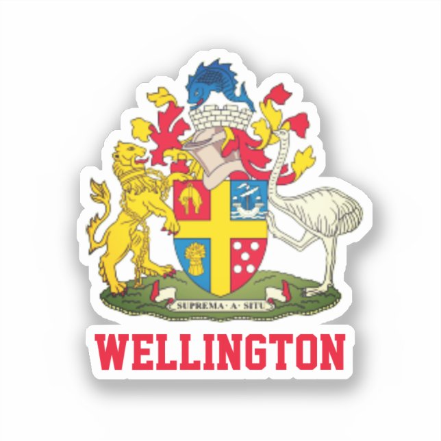 Coat of Arms of Wellington, New Zealand (Front)