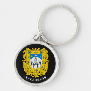 Coat of Arms of Zacatecas, Mexico Keychain
