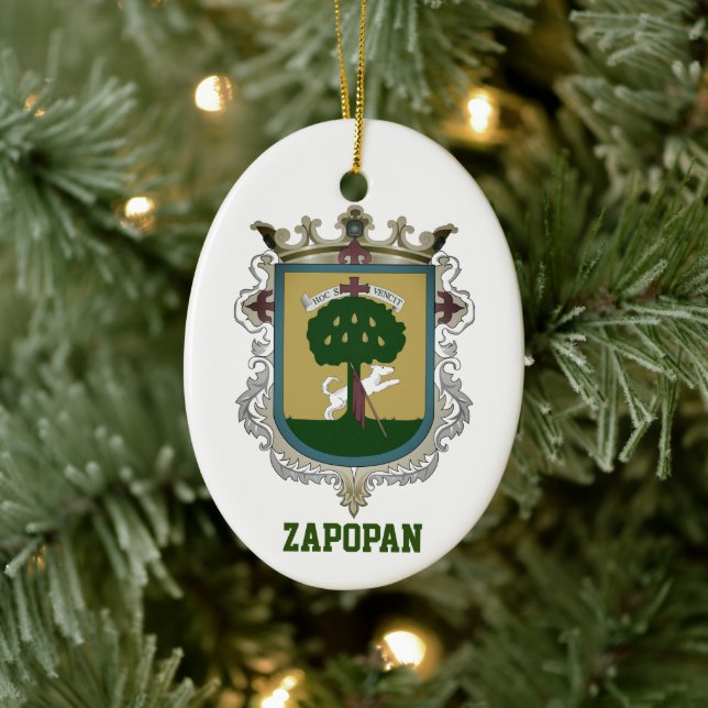 Coat of Arms of Zapopan - Mexico Ceramic Ornament (Tree)
