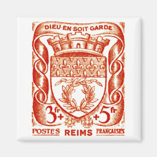 Coat of Arms, Reims France Magnet